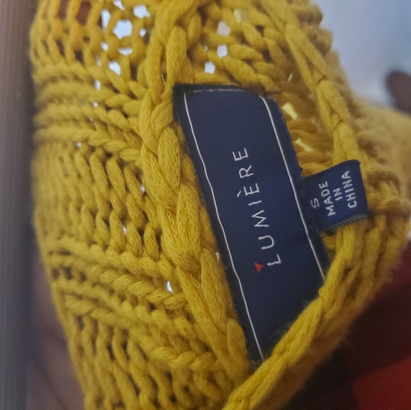 Lumiere Yellow Floral Knit Sweater - Picture 8 of 8